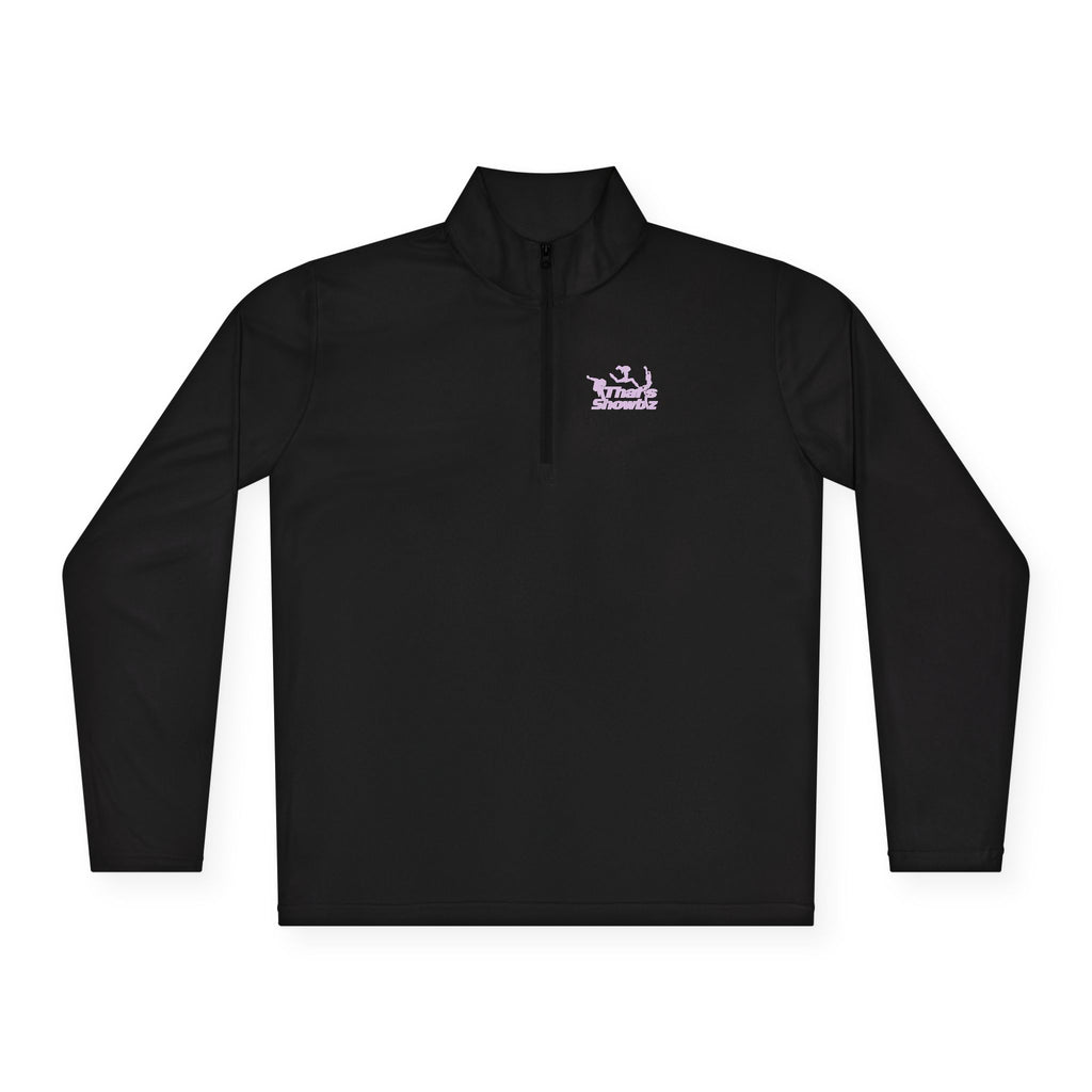 Quarter-Zip Pullover — Retro Purple Skate Logo Pullover