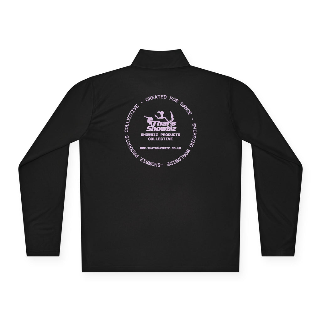 Quarter-Zip Pullover — Retro Purple Skate Logo Pullover