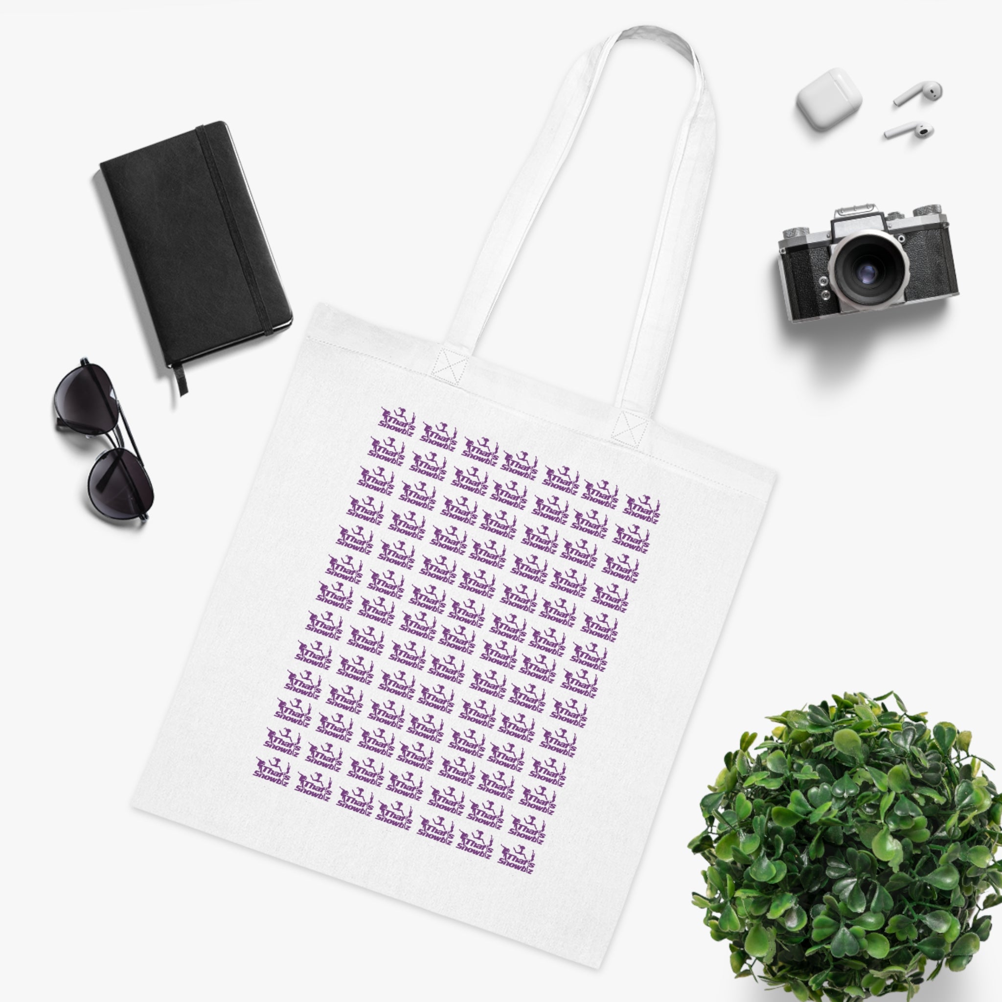 Tote Bag — Purple Patterned 'That's Showbiz'