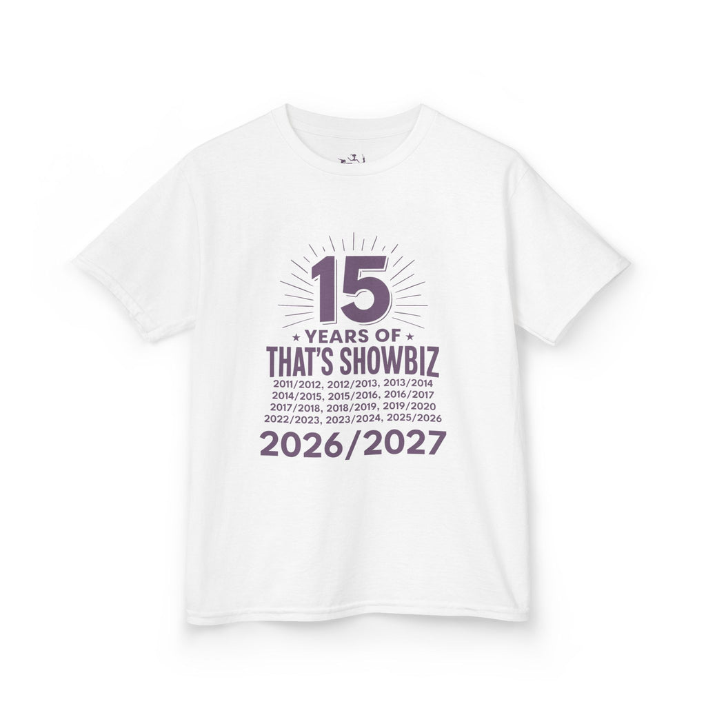 Kidz '15 Years of That's Showbiz' Anniversary T‑Shirt (2026/2027)