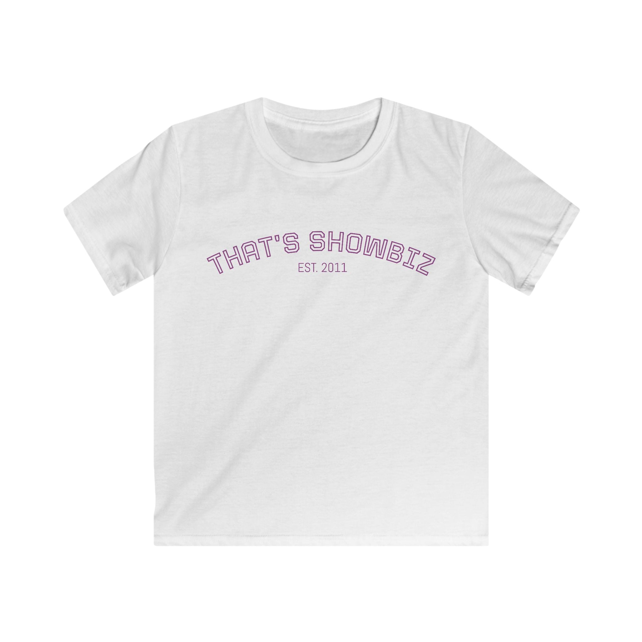 Kidz "That's Showbiz" Retro College T‑Shirt