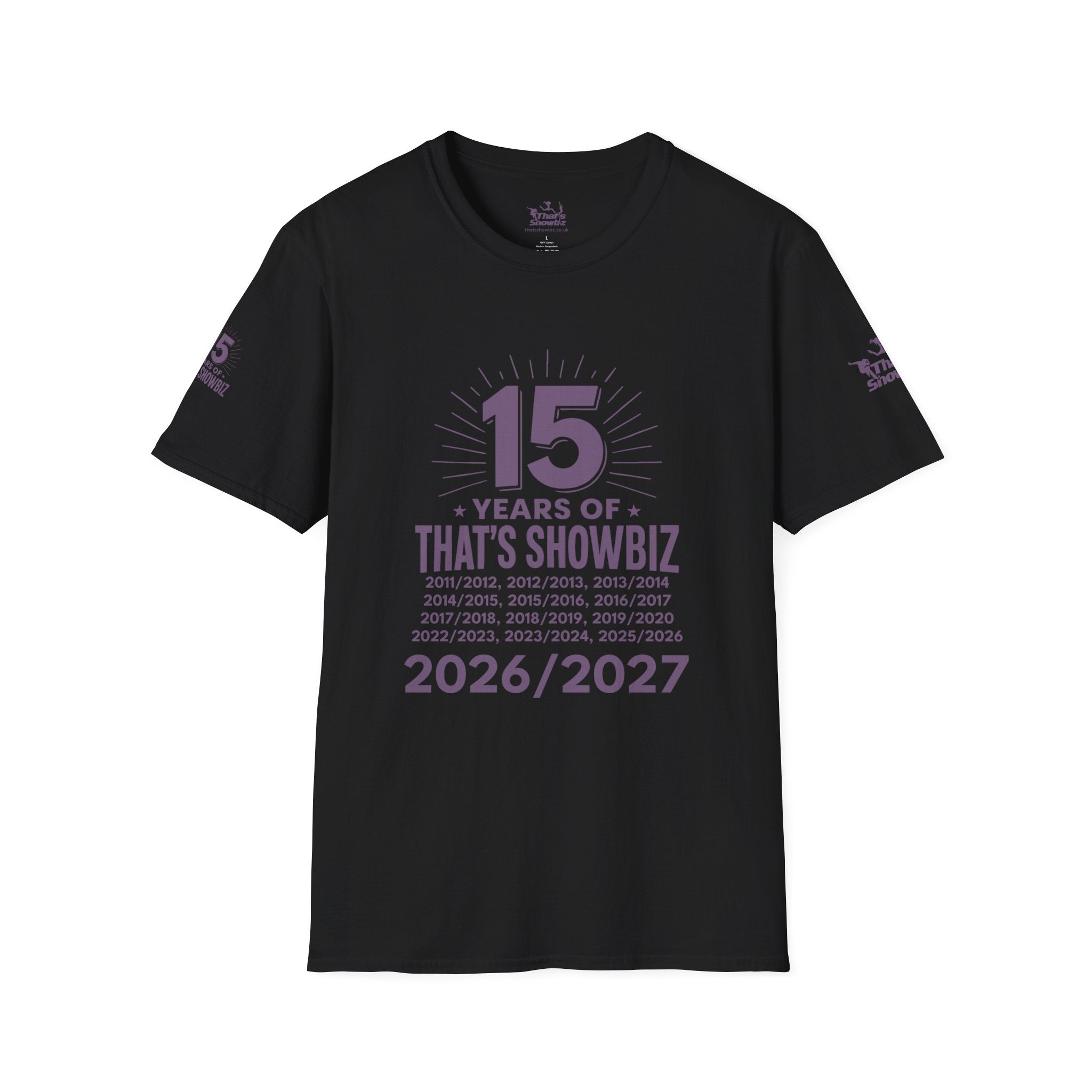 '15 Years of That’s Showbiz' Anniversary T-Shirt (2026/2027)