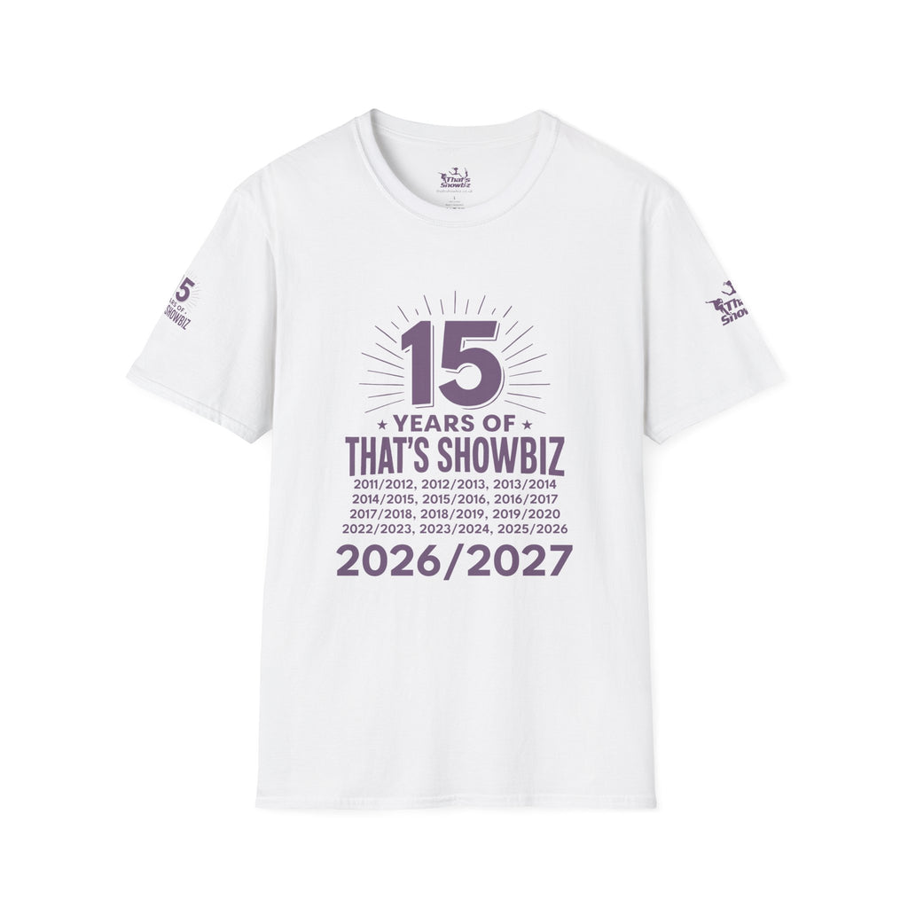 '15 Years of That’s Showbiz' Anniversary T-Shirt (2026/2027)