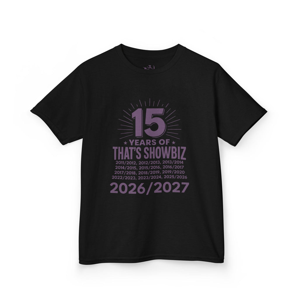 Kidz '15 Years of That's Showbiz' Anniversary T‑Shirt (2026/2027)