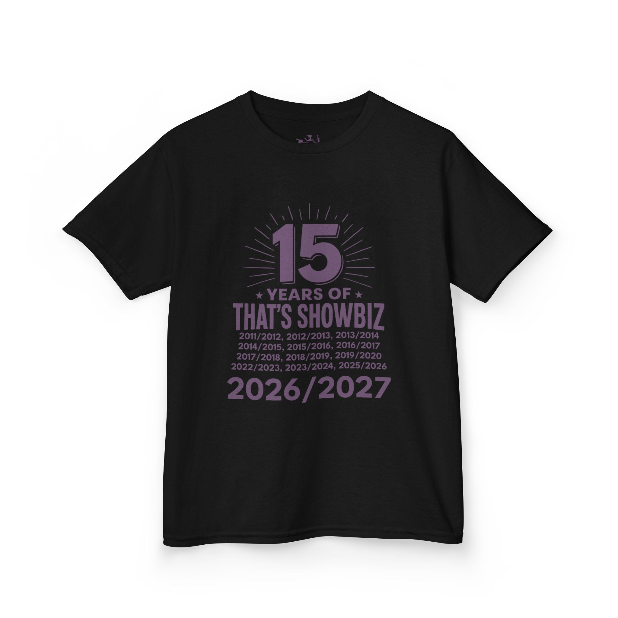 Kidz '15 Years of That's Showbiz' Anniversary T‑Shirt (2026/2027)
